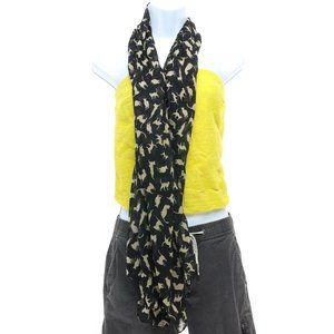 Cats Wonderful Cat Lovers Scarf • 65x22 • Black/Tan
